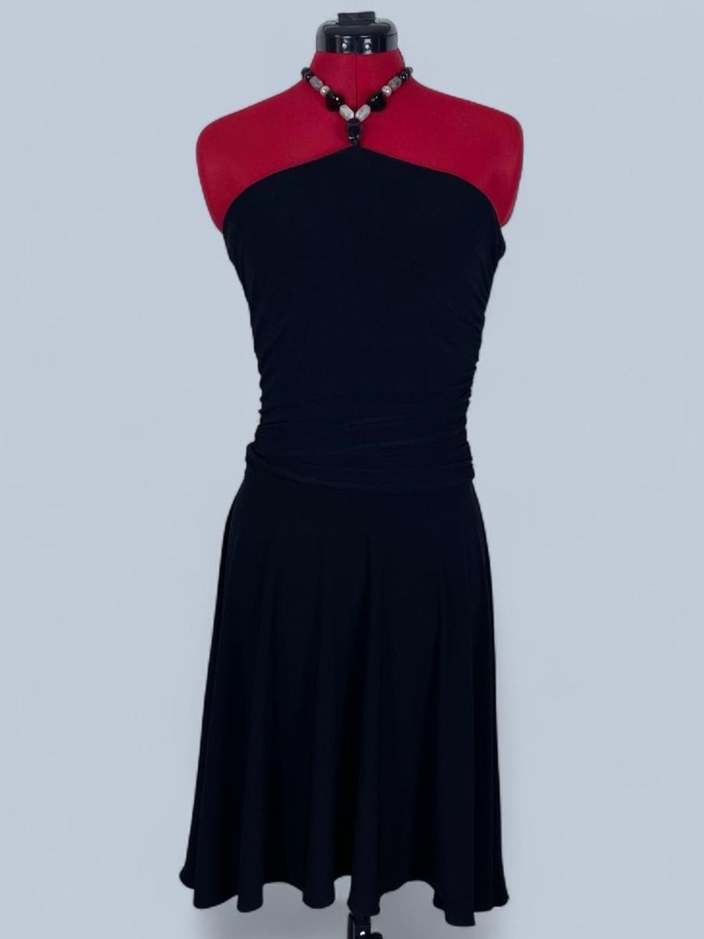 Y2K Black Halter Midi Dress
